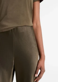 Fluid Satin Bias Pant