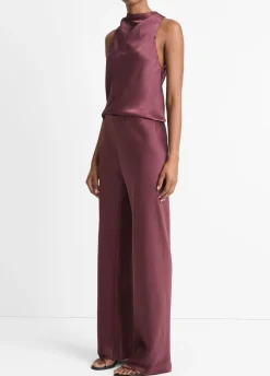 Fluid Satin Bias Pant