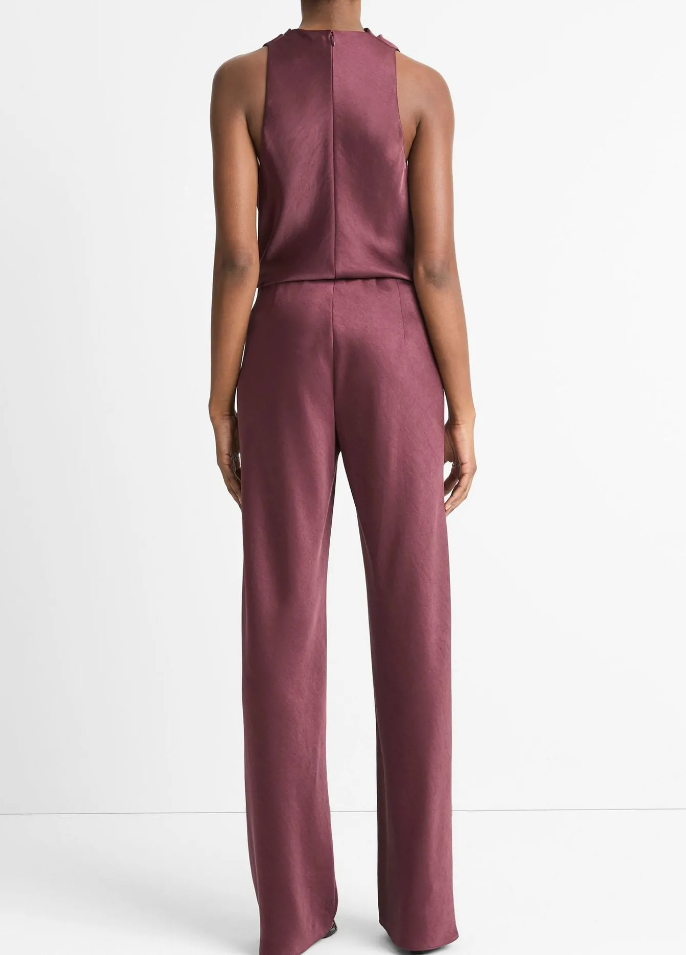 Fluid Satin Bias Pant