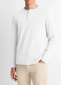 Garment Dye Cotton Long-Sleeve Henley