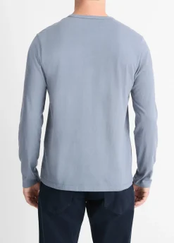 Garment Dye Cotton Long-Sleeve Henley