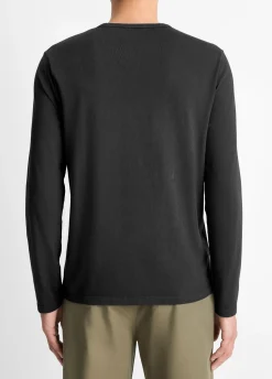 Garment Dye Cotton Long-Sleeve Henley
