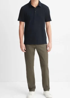Garment Dye Cotton Polo Shirt