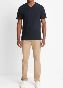 Garment Dye Short Sleeve V-Neck T-Shirt