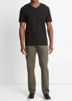 Garment Dye Short Sleeve V-Neck T-Shirt