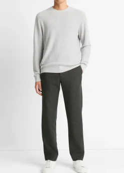 Geo-Jacquard Wool-Blend Crew Neck Sweater