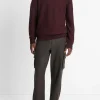 Geo-Jacquard Wool-Blend Crew Neck Sweater