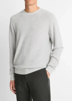 Geo-Jacquard Wool-Blend Crew Neck Sweater
