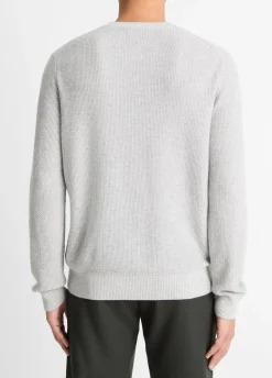 Geo-Jacquard Wool-Blend Crew Neck Sweater
