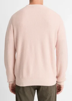 Geo-Jacquard Wool-Blend Crew Neck Sweater