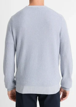 Geo-Jacquard Wool-Blend Crew Neck Sweater