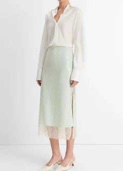 Glassy Sequin Skirt