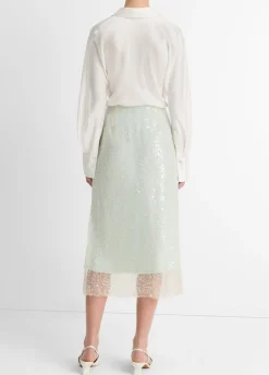 Glassy Sequin Skirt