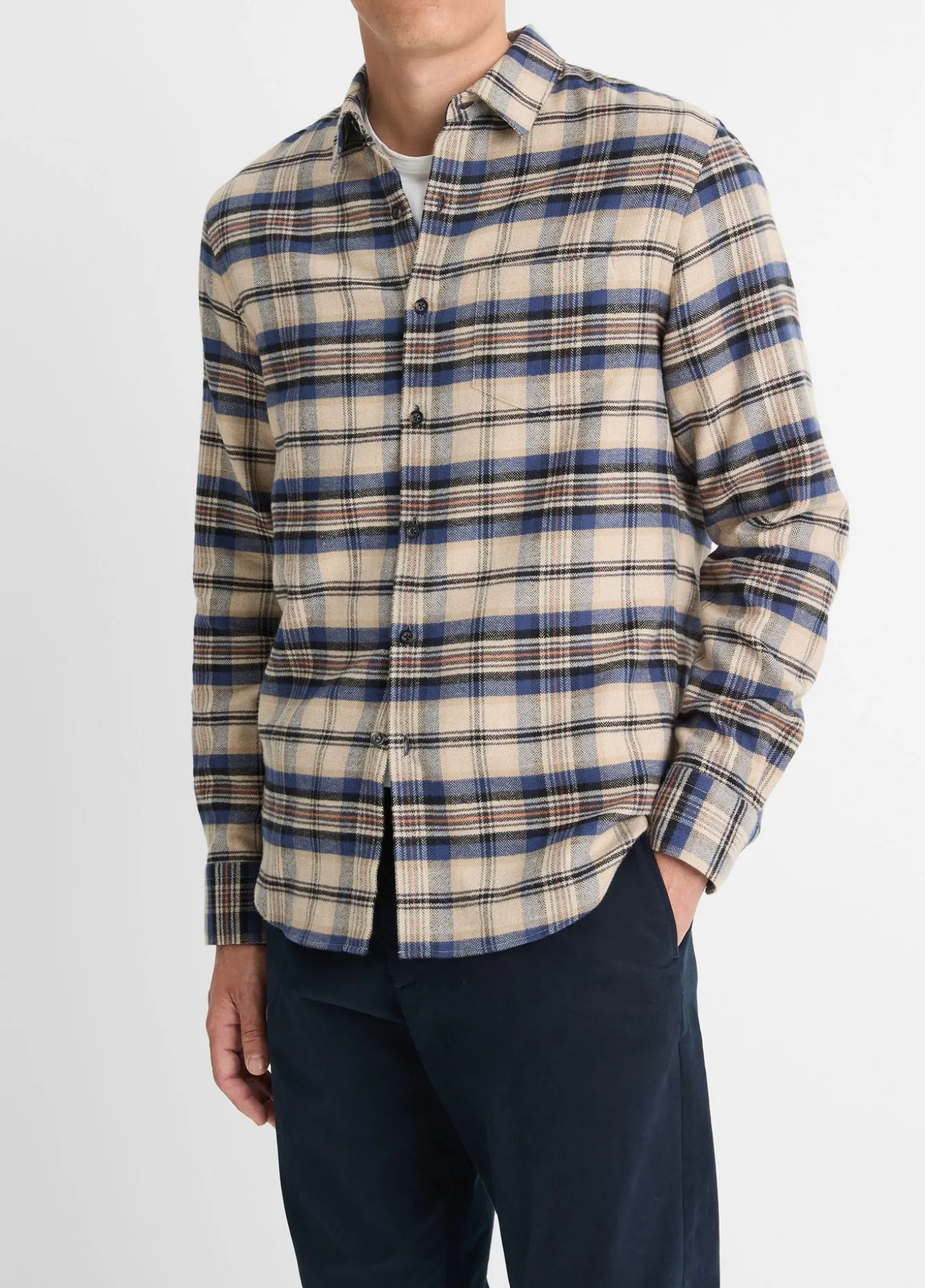 Hasley Plaid Cotton Long-Sleeve Shirt