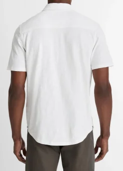 Heavy Slub-Cotton Button-Front Shirt