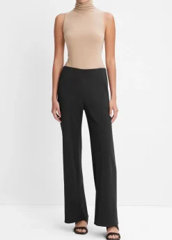 High-Waist Crepe Bias Pant