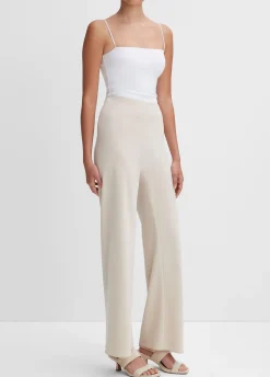 High-Waist Crepe Bias Pant