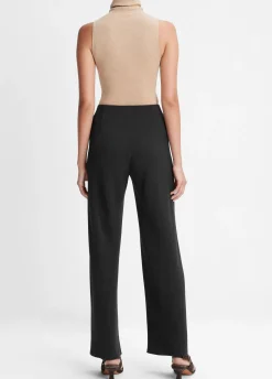 High-Waist Crepe Bias Pant