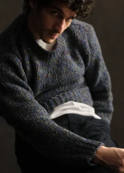 Homespun Marled Crew Neck Sweater