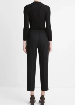 Italian Flannel Mid-Rise Easy Pull-On Pant