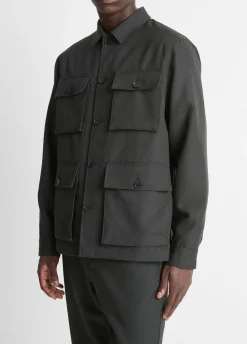 Italian Tropical Wool Field Jacket