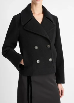 Italian Wool Cropped Peacoat