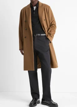 Italian Wool-Blend Double-Breasted Coat