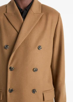 Italian Wool-Blend Double-Breasted Coat