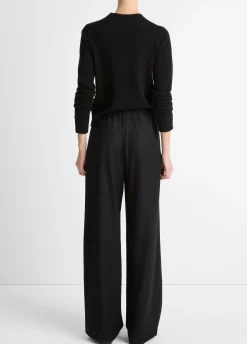 Italian Wool-Blend Easy Pull-On Pant