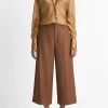 Italian Wool-Blend Flannel Mid-Rise Culotte