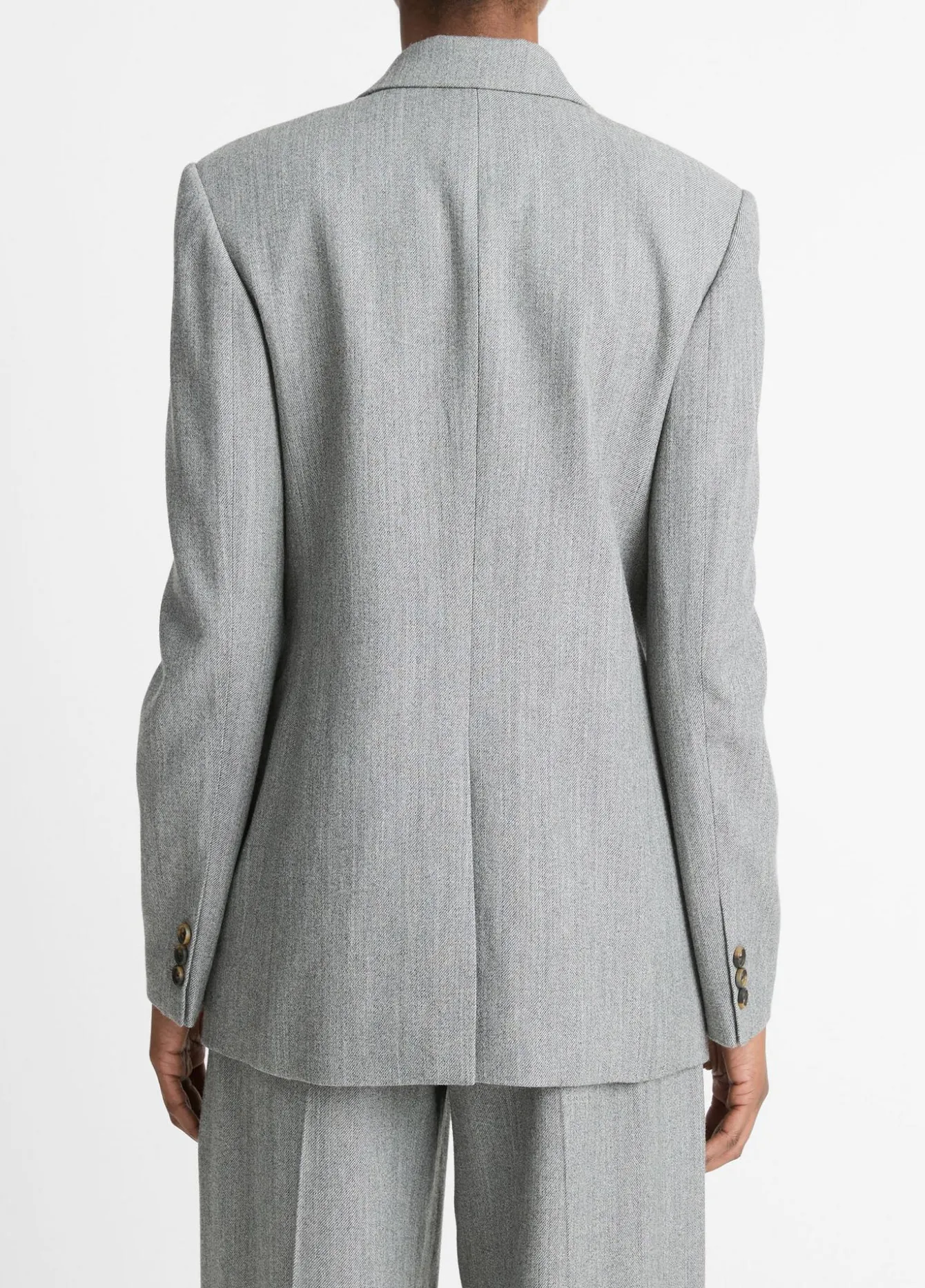 Italian Wool-Blend Twill Double-Breasted Blazer