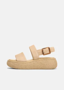 Laguna Suede Leather Platform Sandal