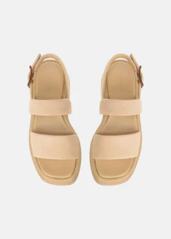 Laguna Suede Leather Platform Sandal
