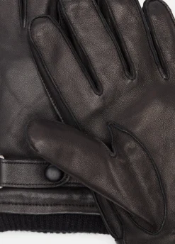 Leather Wrist-Strap Glove