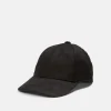 Leather-Trim Cashmere Baseball Cap