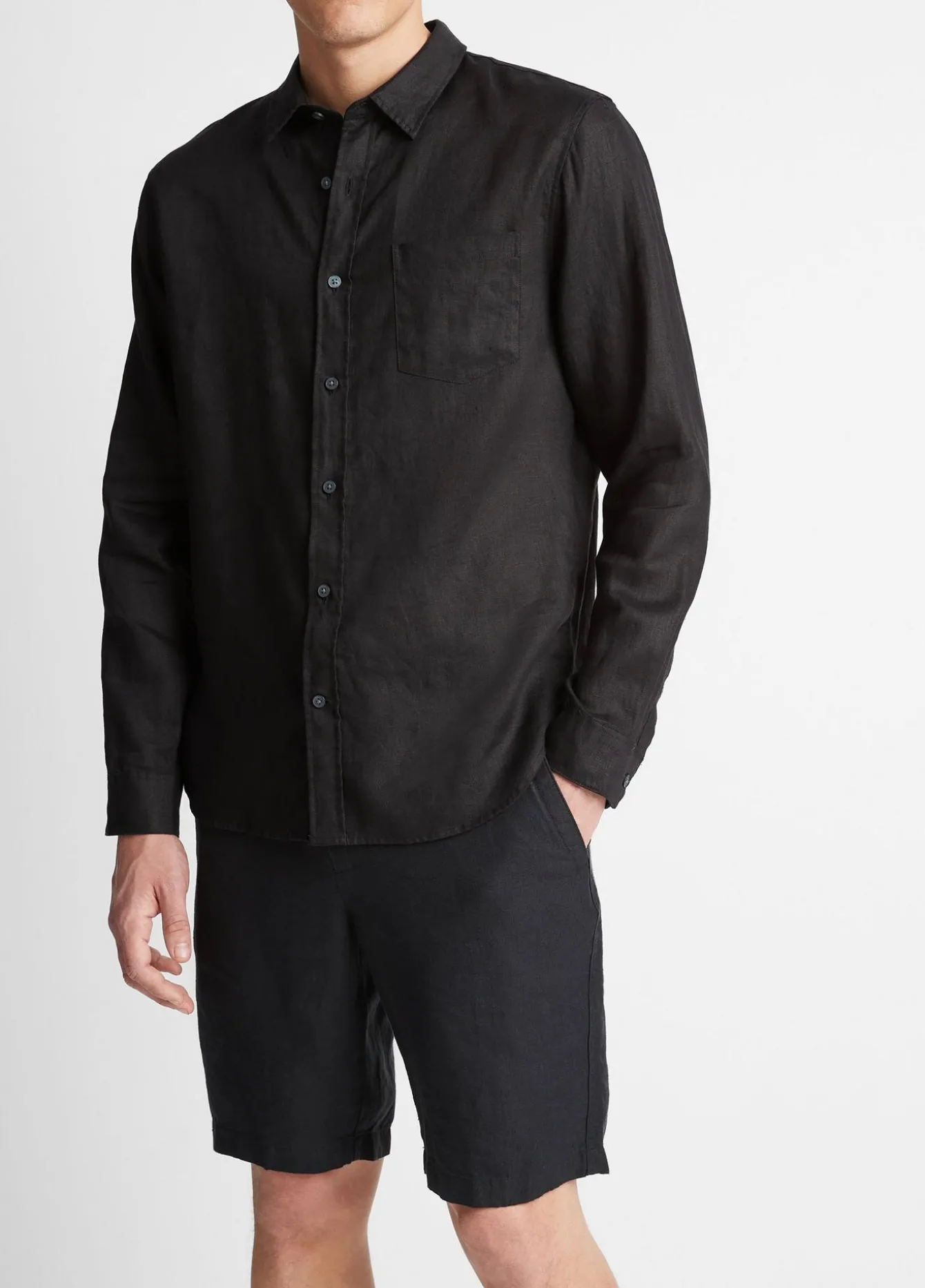 Linen Long-Sleeve Shirt