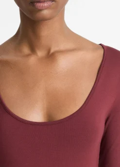 Long-Sleeve Scoop Neck T-Shirt