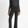 Mid-Rise Pintuck Crop Flare Pant