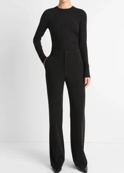 Mid-Rise Tailored Flare Pant