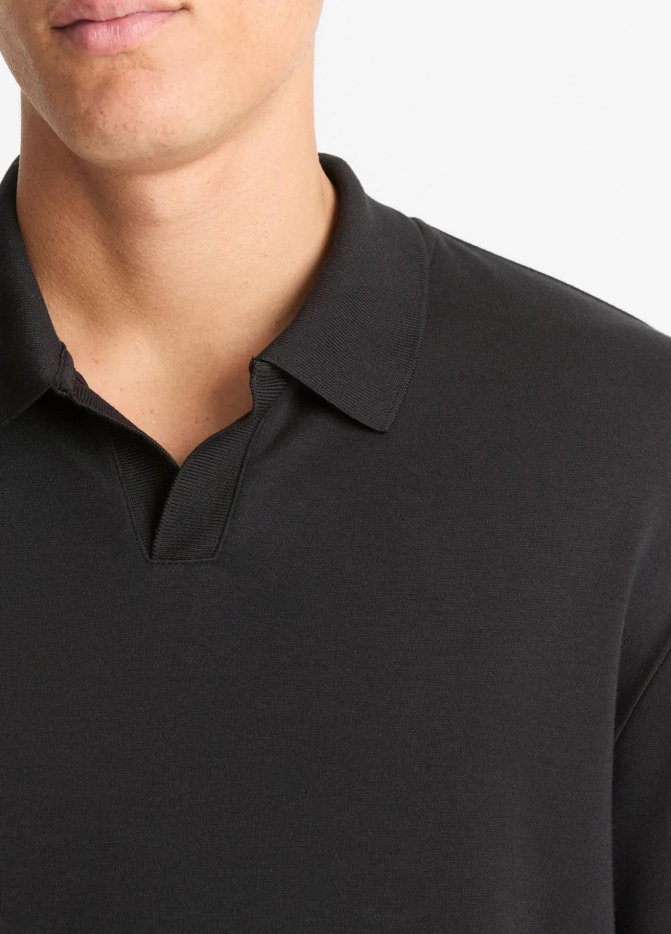 Milano Pima Cotton-Blend Johnny-Collar Shirt