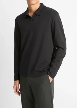 Milano Pima Cotton-Blend Johnny-Collar Shirt