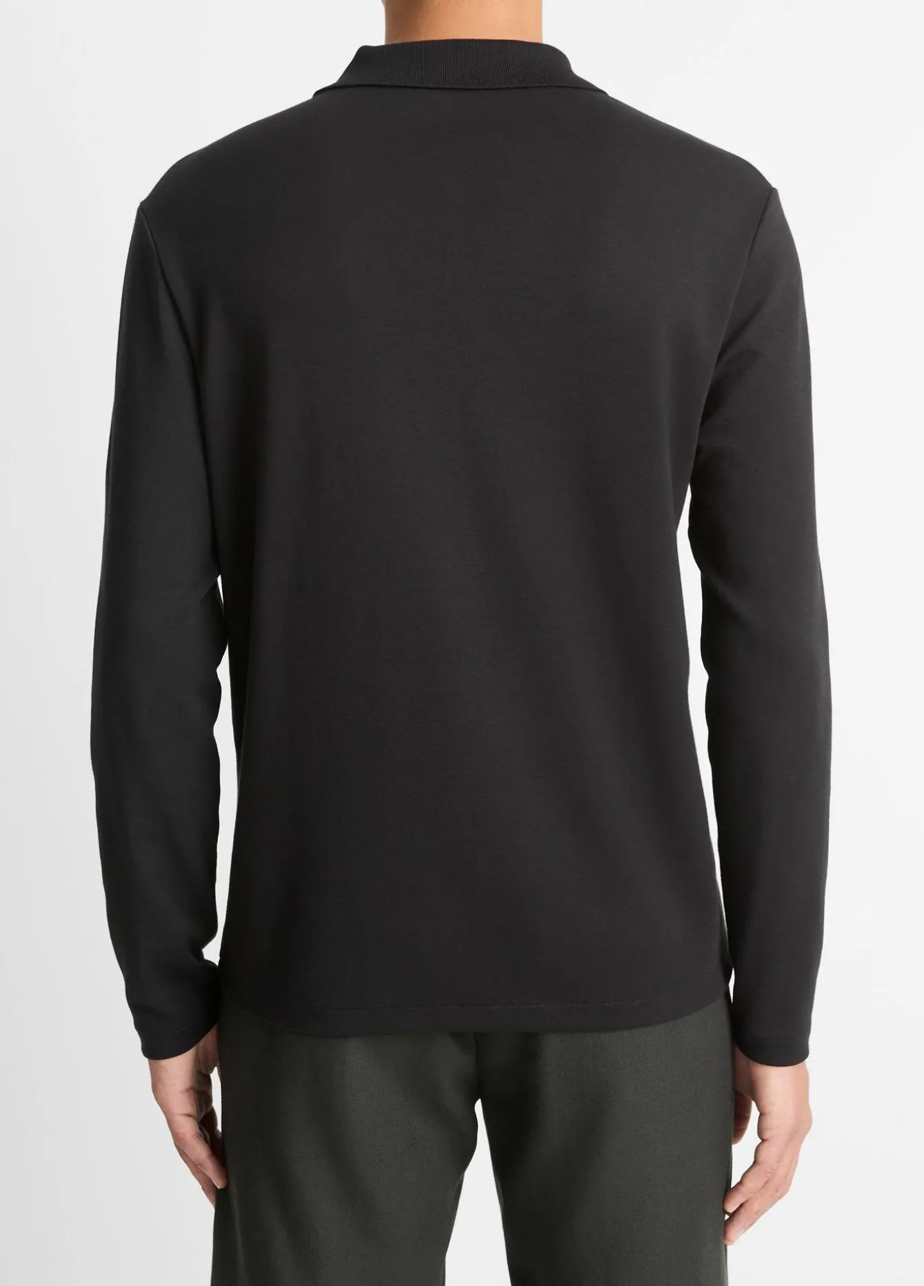 Milano Pima Cotton-Blend Johnny-Collar Shirt