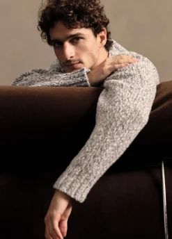 Mottled Marl Wool-Blend Sweater