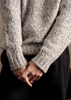 Mottled Marl Wool-Blend Sweater