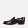 Naomi Croc-Embossed Leather Loafer