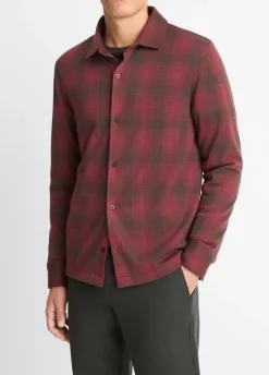 Ombré Plaid Cotton-Blend Shirt