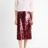 Paillette Bias Skirt