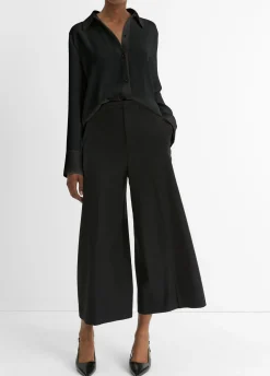 Pearl-Button Long-Sleeve Shirt