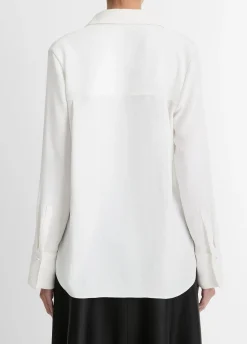 Pearl-Button Long-Sleeve Shirt