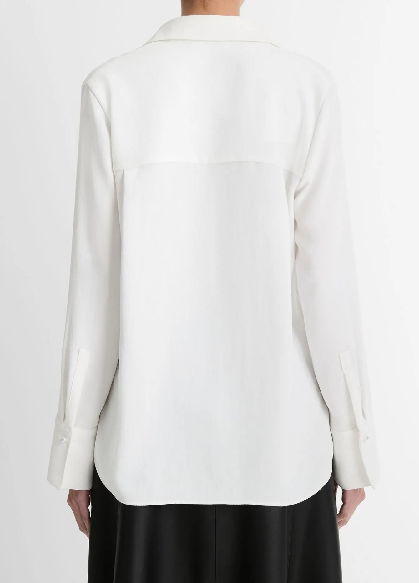 Pearl-Button Long-Sleeve Shirt